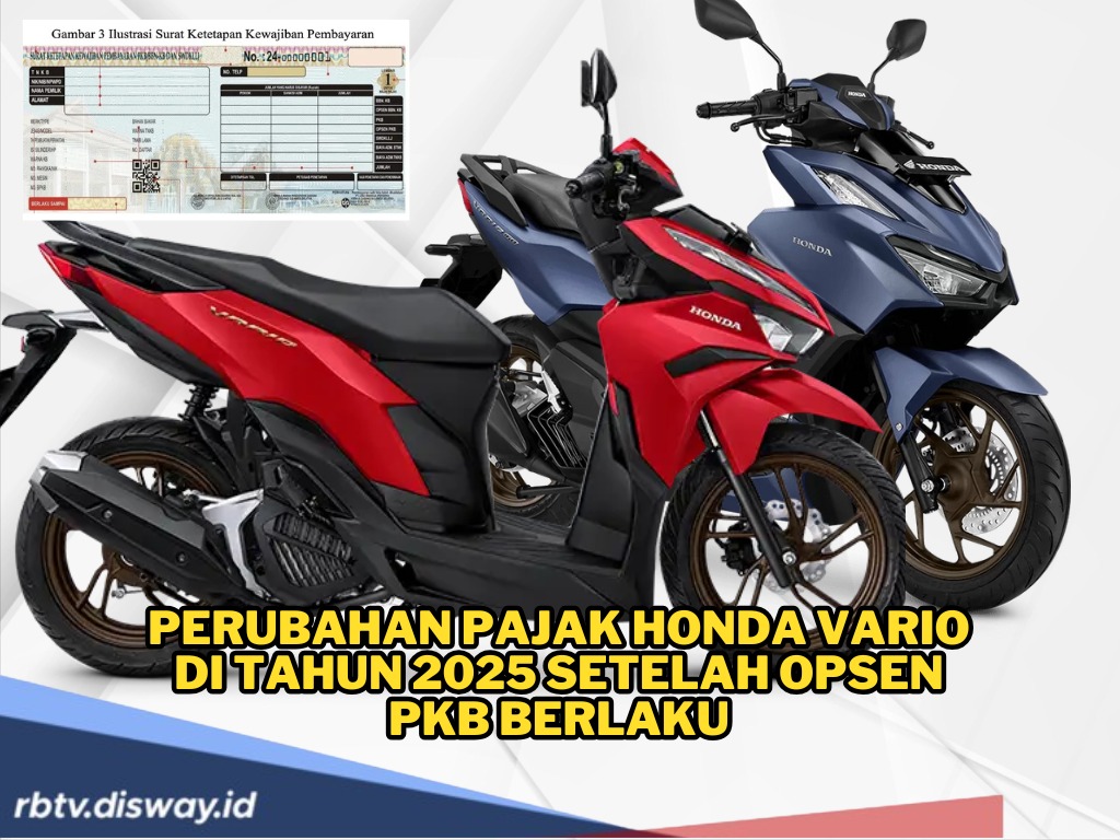 Bingung, Berapa Besaran Pajak Honda Vario di Tahun 2025 Setelah Opsen PKB Berlaku? Ini Rinciannya 