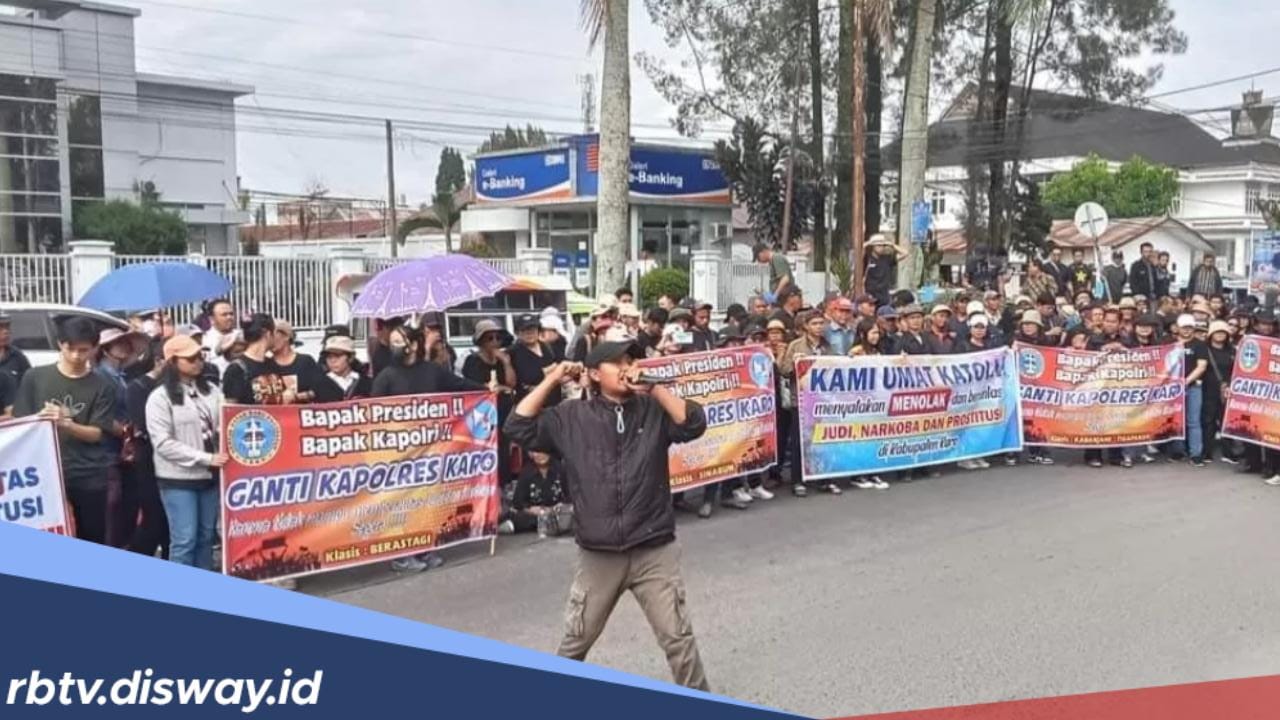 Forum Lintas Agama Unjuk Rasa Tuntut Berantas Judi di Kabupaten Karo Sumatera Utara