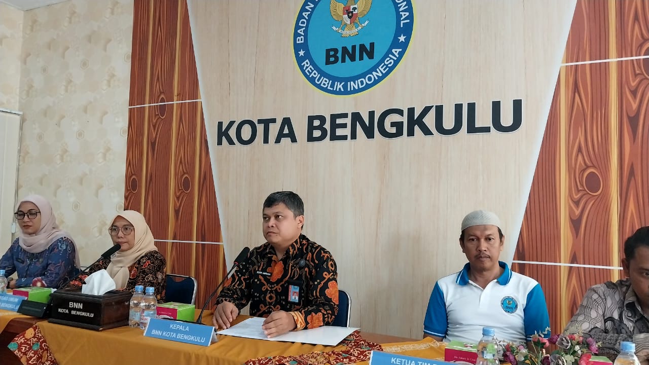 Bentuk 17 Kelurahan Bersih Dari Narkoba, BNNK Bengkulu Rehab 100 Pemakai Narkoba