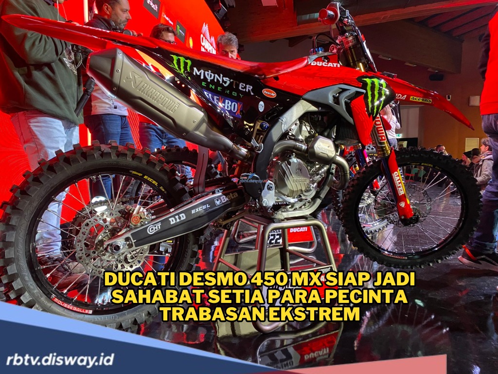 Gahar di Tanah, Stylish di Udara! Ducati Desmo 450 MX Siap Libas Medan Ekstrem