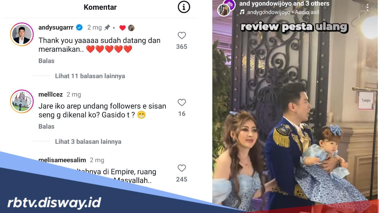 Crazy Rich Surabaya Rayakan Ultah Anak dengan Tema Gabungan Princess dari Disney, Klaim Hanya Sederhana