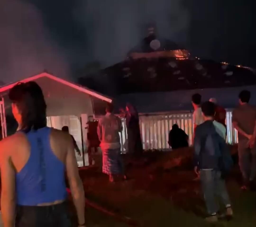 Masjid Nurul Huda di Pajar Bulan Kabupaten Seluma Hangus Terbakar