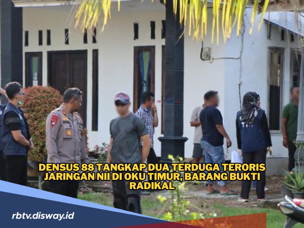 Densus 88 Temukan Bukti saat Tangkap 2 Terduga Teroris Jaringan NII di OKU Timur