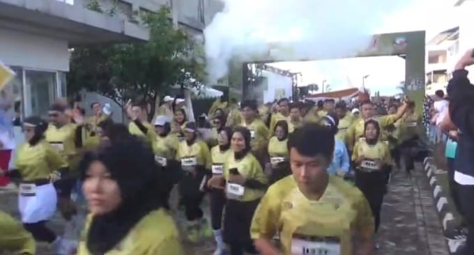 BPK Menyatu dengan Masyarakat, Minggu Pagi Ratusan Pelari Ramaikan Jalan Protokol Bengkulu