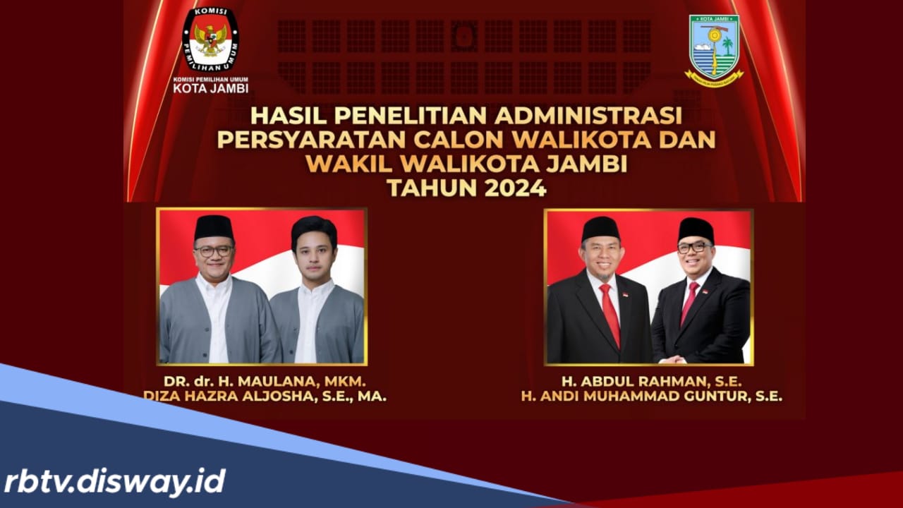 Perolehan Suara Sementara Pilwakot Jambi 2024, Maulana-Diza Cetak Sejarah