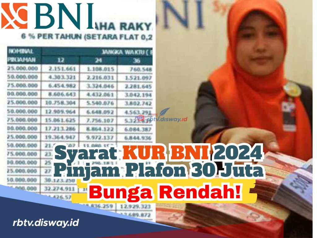 Dibuka Februari Maret, Begini Syarat KUR BNI 2024 Pinjam Plafon Rp 30 Juta dengan Bunga yang Rendah