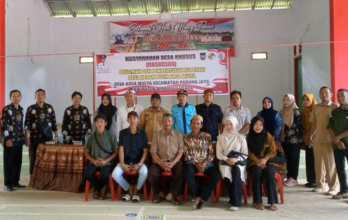 Punya Banyak Potensi, Desa Arga Mulya Komitmen Jalankan Kopdes Merah Putih