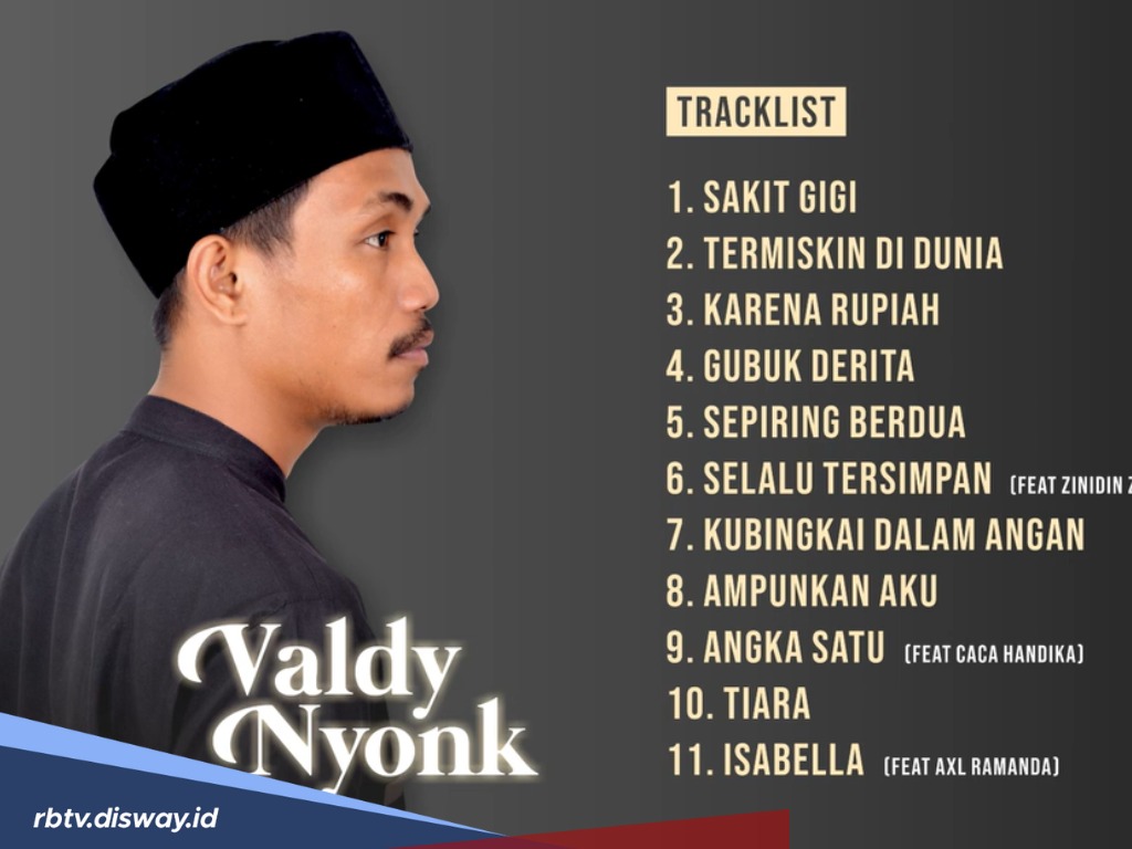 Tidak hanya 'Sa Tinggal Pantau' Ini Deretan Lagu yang Viral Dibawakan Valdy Nyonk