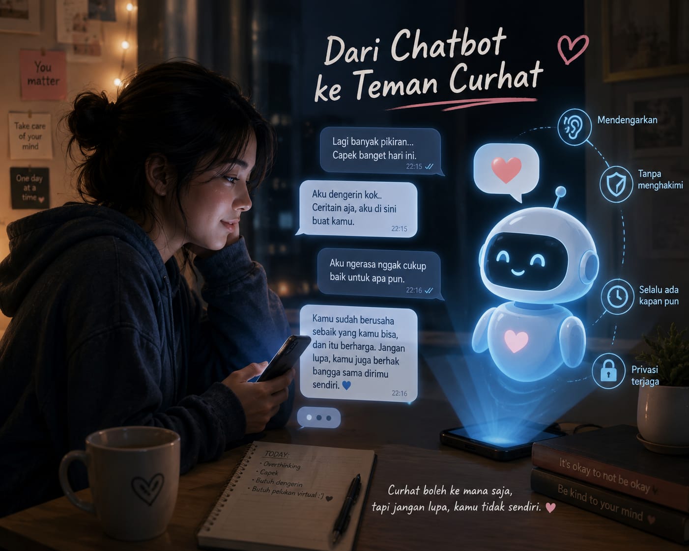 Dari Chatbot ke Teman Curhat, Ketika AI Mulai Masuk ke Kehidupan Pribadi