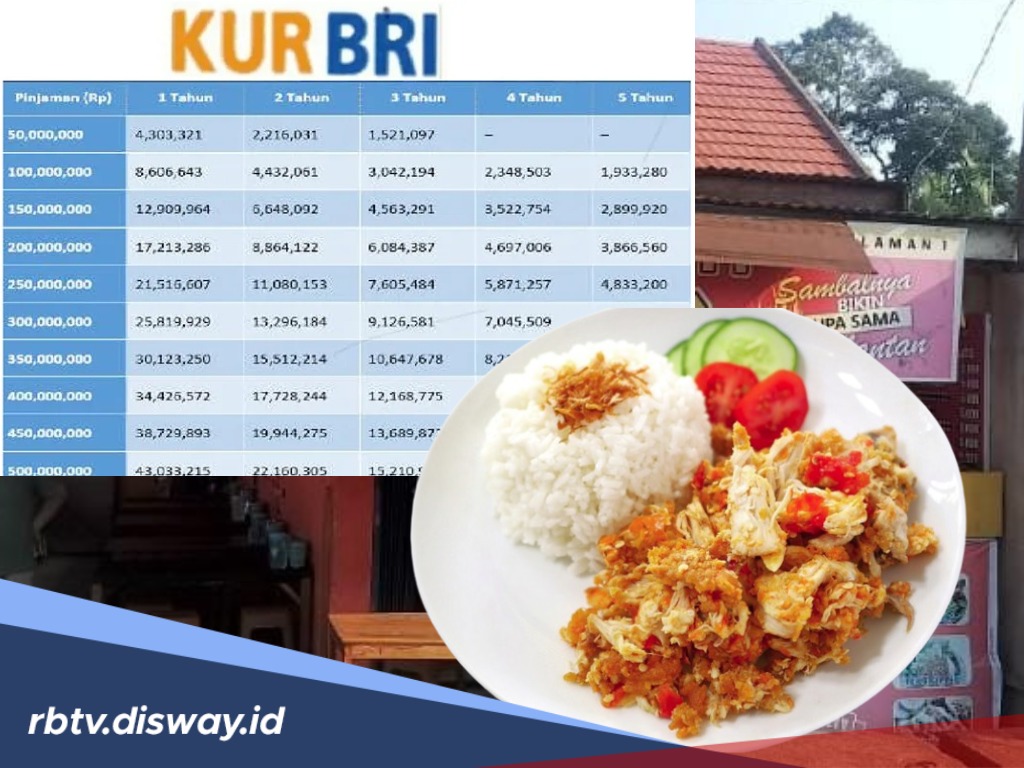 Usaha Warung Nasi Ayam Geprek, Pinjam Rp 5 Juta di KUR BRI Angsurannya Tak Pedas Seperti Sambalnya