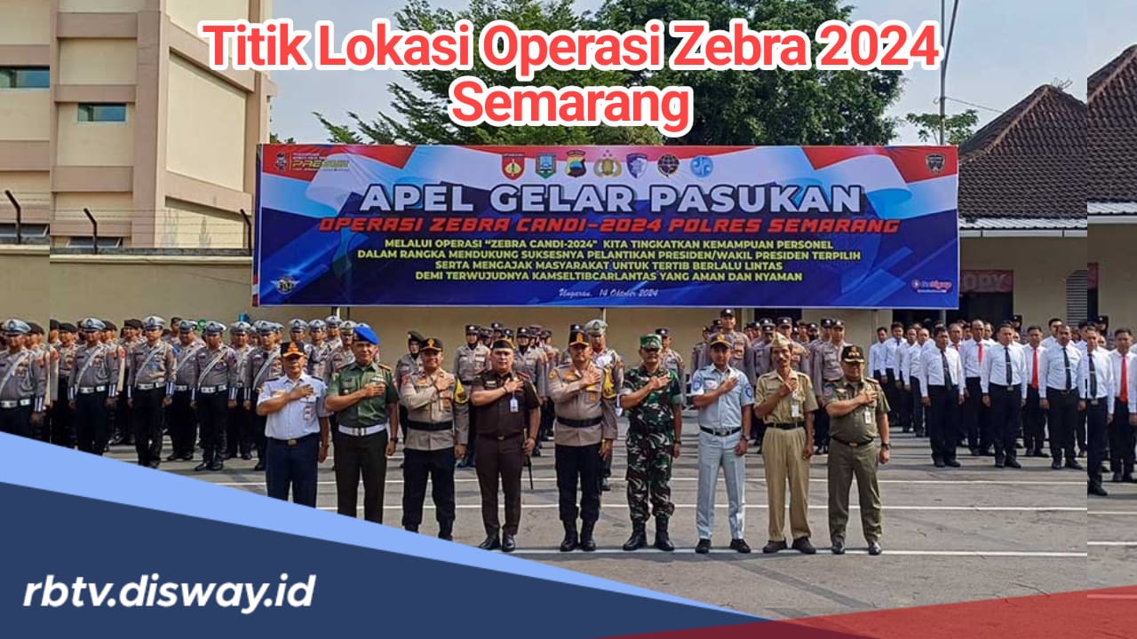 Catat! 22 Titik Operasi Zebra 2024 di Kota Semarang, Segini Denda Tilang Bagi Pelanggar