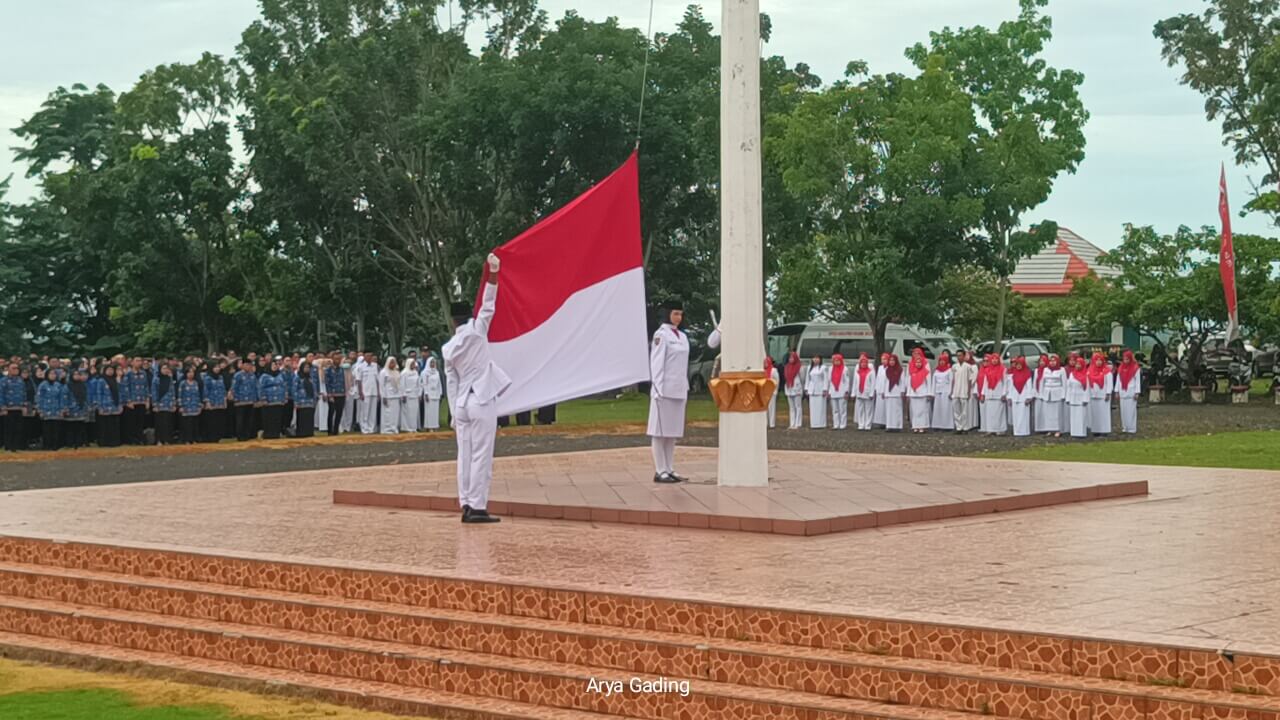 Pimpin Upacara Hari Pahlawan dan HKN, Dandim 0425/Seluma Ajak Tauladani Jasa Para Pahlawan 