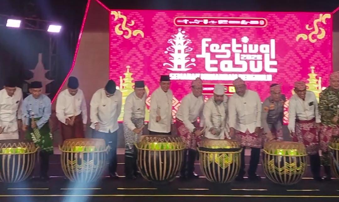 Festival Tabut 2026 Bengkulu Dibuka Gubernur dan Dihadiri Tamu Mancanegara