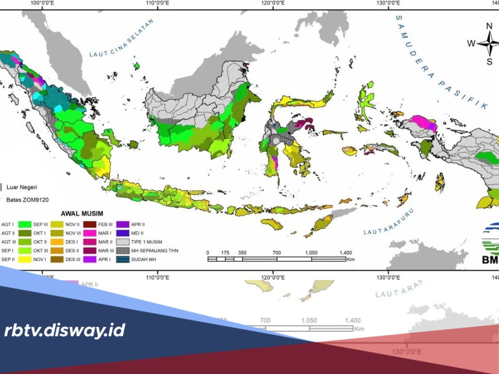 Prakiraan Cuaca BMKG, Ini Daerah yang Berpotensi Hujan Sejak Oktober 2024 hingga Maret 2025, di Mana Saja?