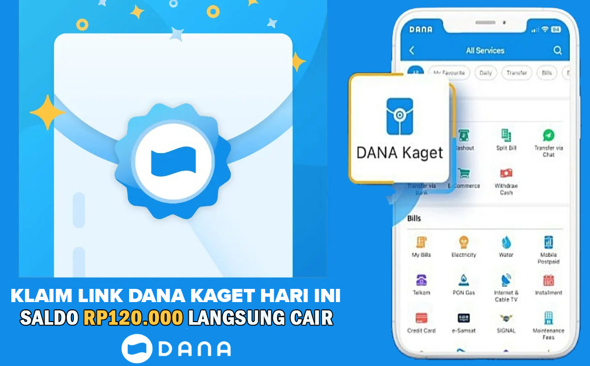 Ini Link DANA Kaget Hari Ini Kamis 1 Mei 2025, Ada Rp 300 Ribu, Cepat Ambil