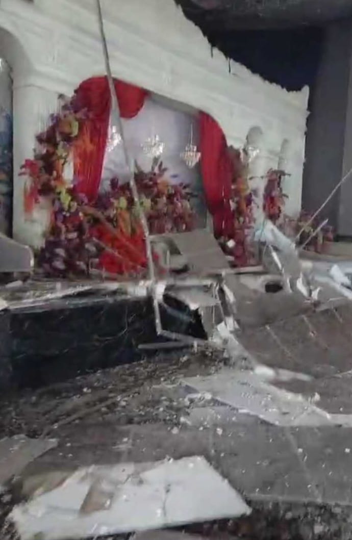 Akibat Gempa Jumat Dini Hari, Gedung Balai Buntar Rusak Parah, Dinding Rumah Bidan Ambruk