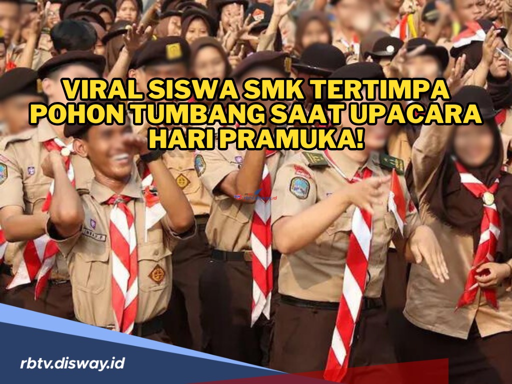 Siswa SMK Tertimpa Pohon Tumbang saat Upacara Hari Pramuka, 6 Orang Dilarikan ke RS