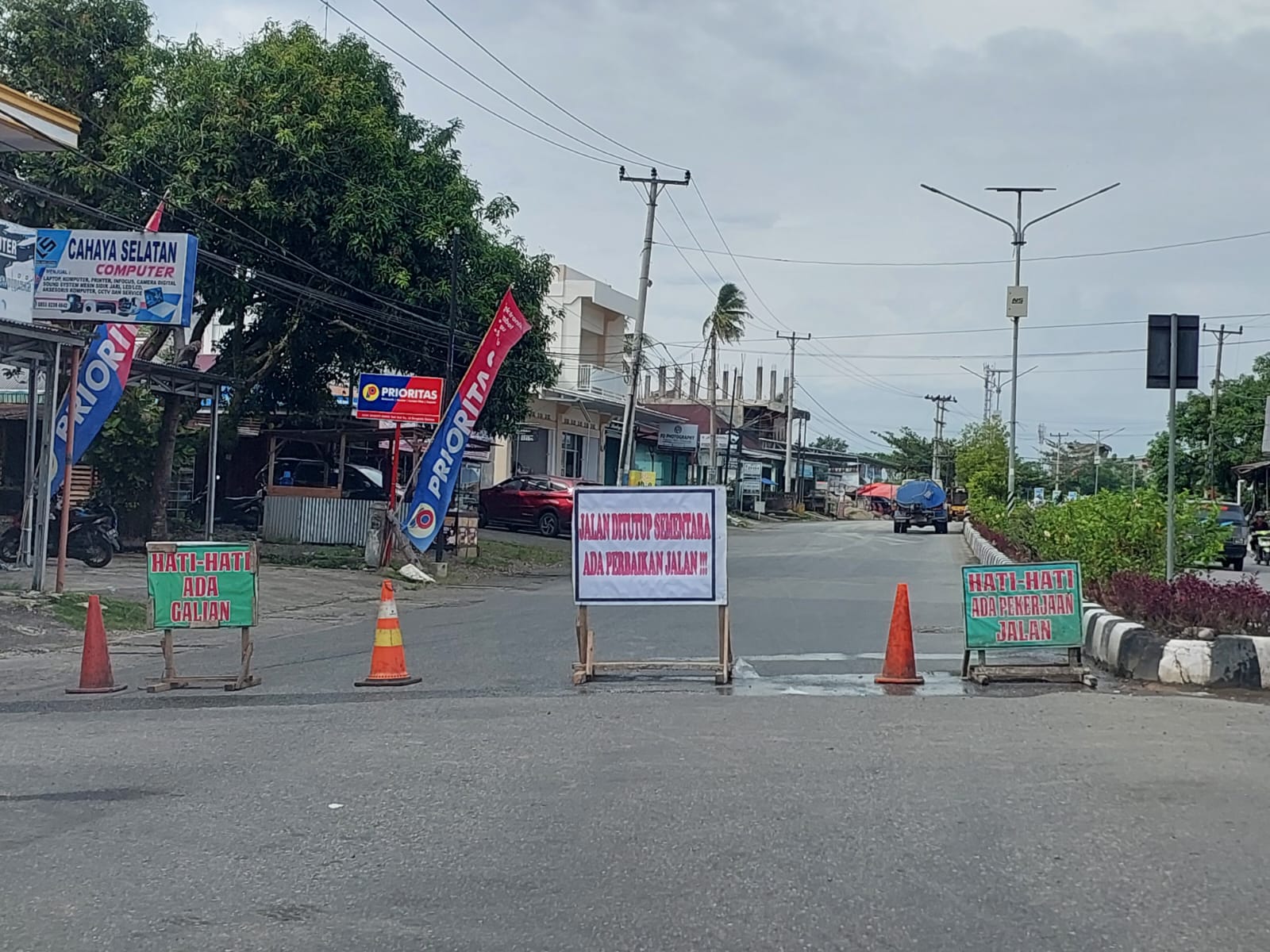 Sebelum Ramadhan, Ruas Jalan Ahmad Yani Kota Manna Sudah Diperbaiki