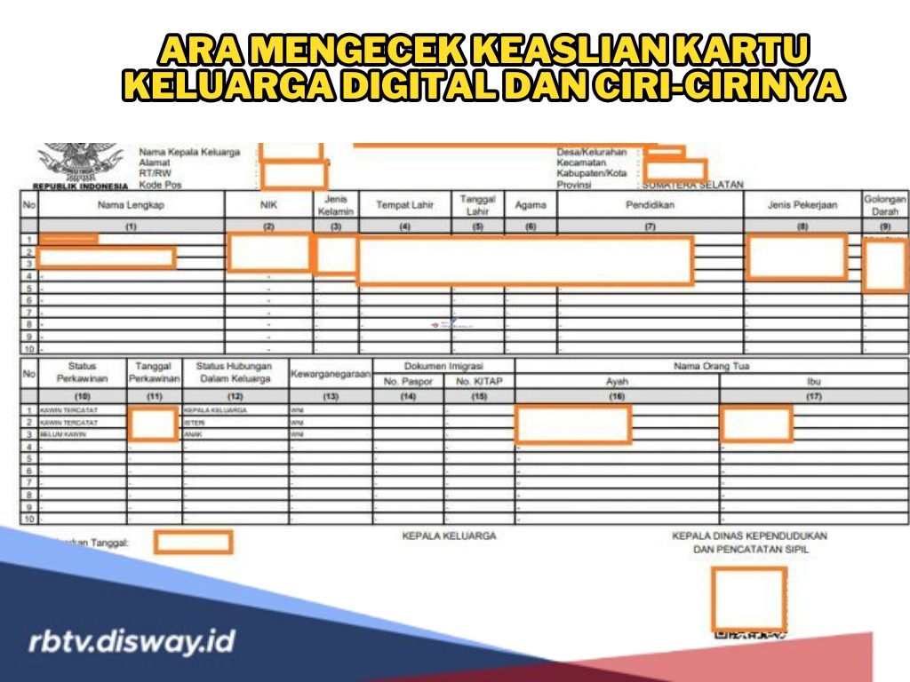 Mudah dan Praktis! Begini Cara Cek Keaslian Kartu Keluarga Digital, Perhatikan Ciri-cirinya