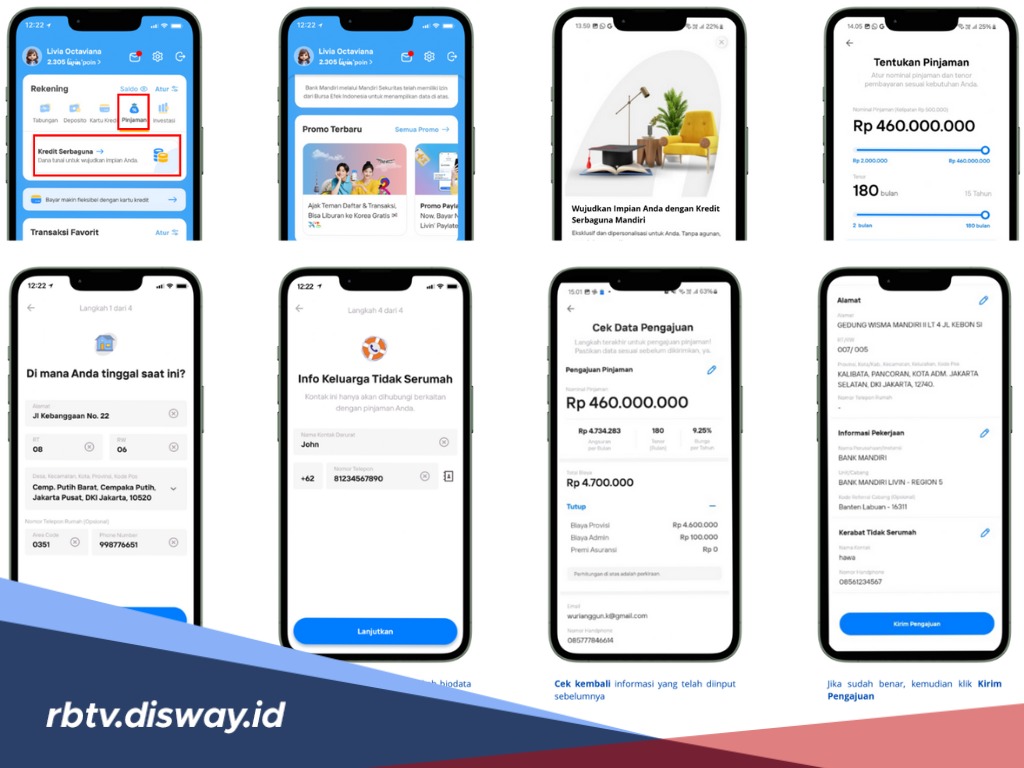 Tutorial Pengajuan KSM Mandiri via Livin’ by Mandiri, Pinjaman Rp 100 Juta Angsuran Super Ringan 