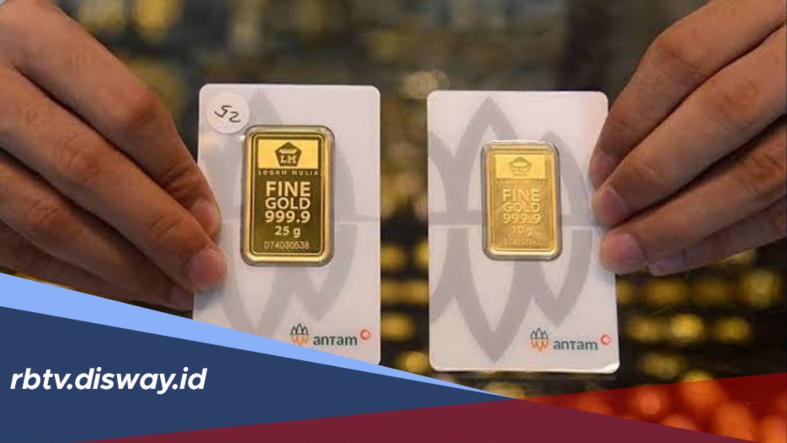 Harga Emas Antam Hari Ini Turun Rp16.000, Berikut Daftar Lengkapnya