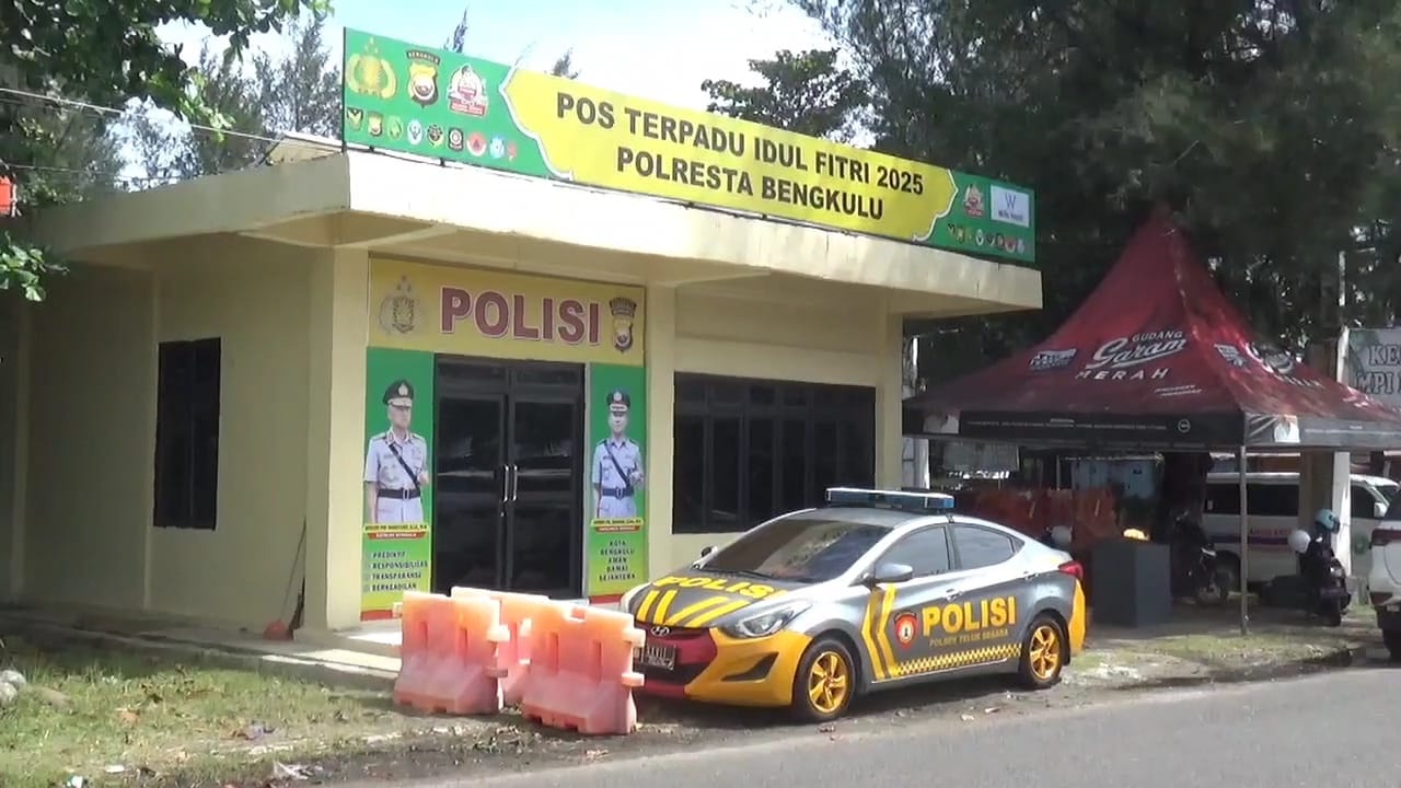 Polresta Bengkulu Siagakan Pos untuk Pengamanan Libur Lebaran, Lokasinya di Sini