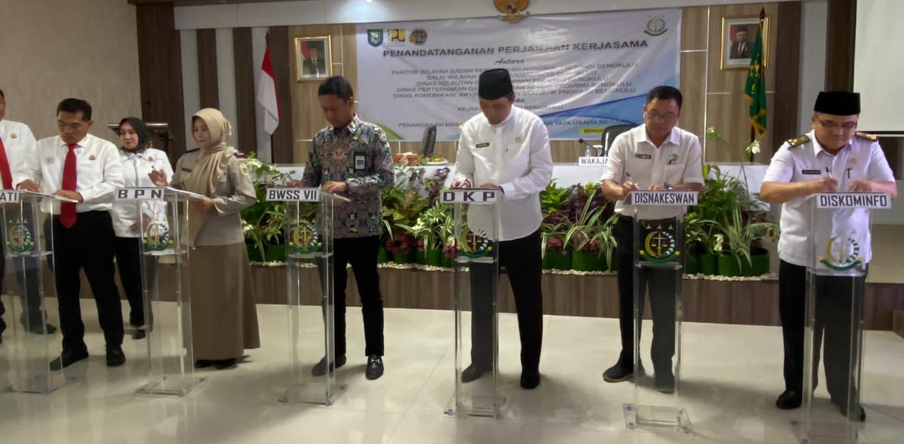 Satker Provinsi Bengkulu MOU dengan Kejati Terkait Penanganan Masalah Hukum