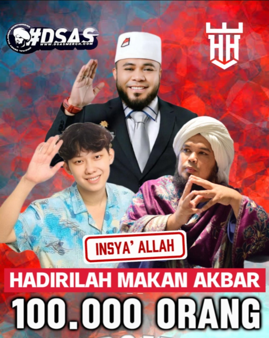 Gubernur Helmi Gelar Makan Akbar Bersama Willie Salim dan Ust Derry Sulaiman di Bengkulu