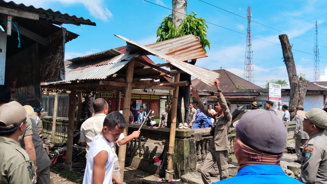 Penyebab Lapak Pedagang di Pasar Kepahiang Luluh Lantak Dihantam Tim Gabungan