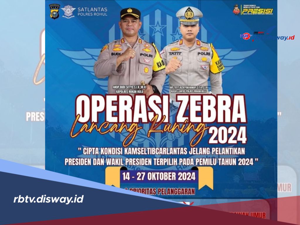 Titik Lokasi Operasi Zebra Lancang Kuning 2024 di Rokan Hulu, Ada 8 Prioritas Pelanggaran