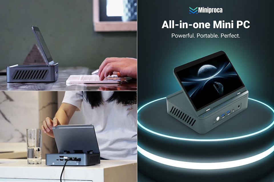 Mini-PC Miniproca Resmi Diluncurkan, Hadirkan Layar Sentuh Lipat yang Serbaguna