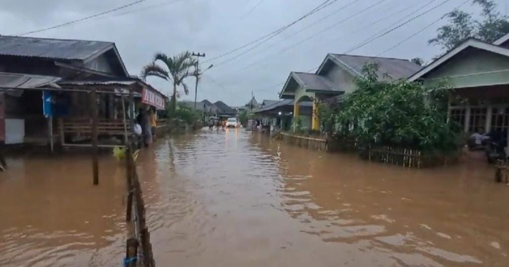  Sungai Uram di Lebong Meluap, 2 Desa dan Pemakaman Umum Terendam Banjir