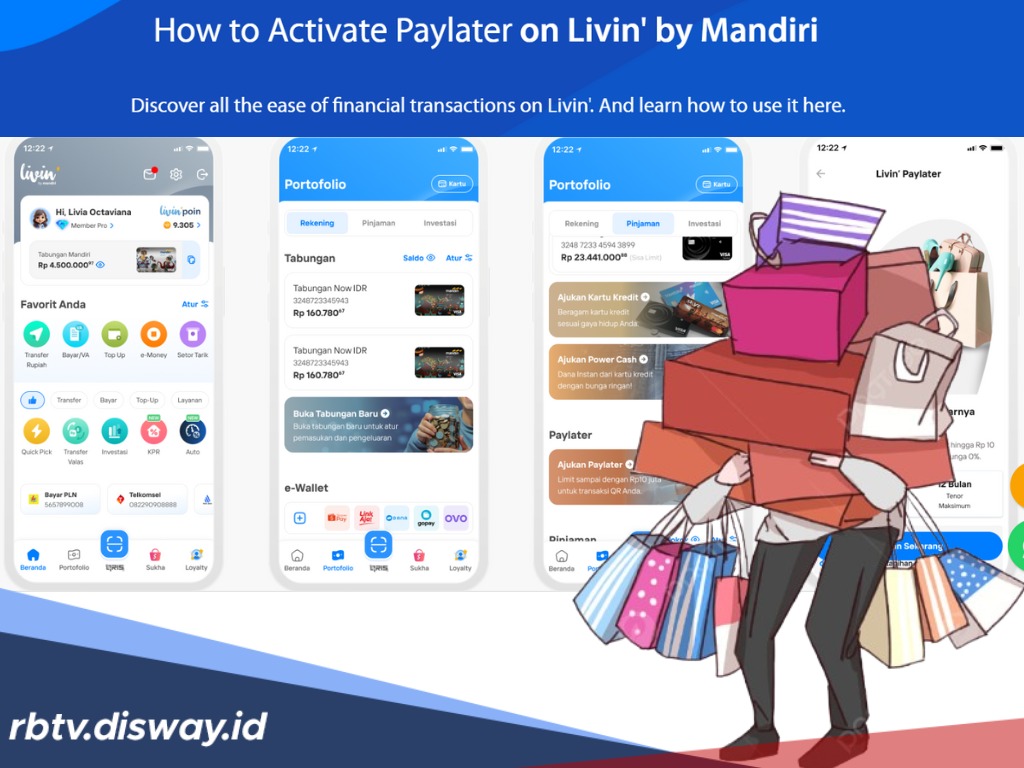 Cara Aktivasi Paylater di Livin Mandiri, Belanja Sekarang Tahun Depan!