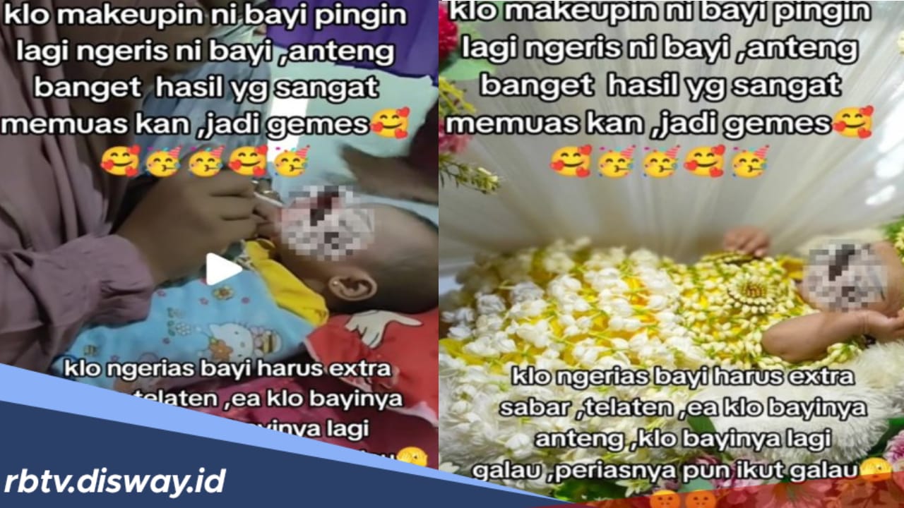 Bayi Dirias Full Make Up saat Tidur, MUA Ini Banjir Hujatan