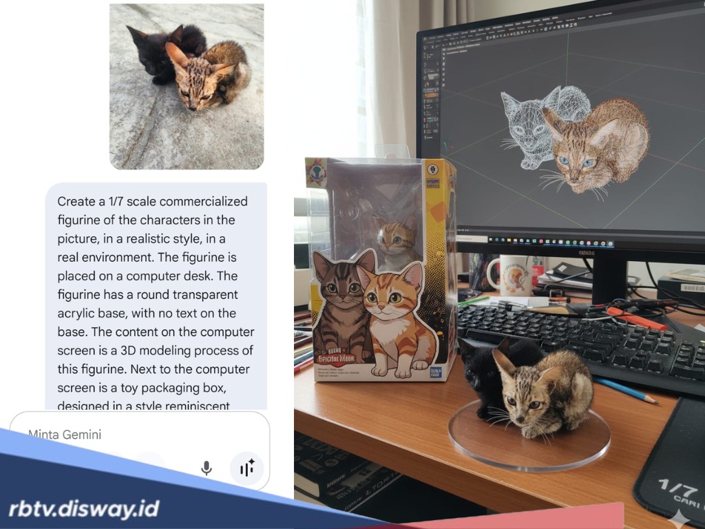  Cara Buat Action Figure Gemini dengan Sekali Tekan Hasil Bisa Langsung Diposting