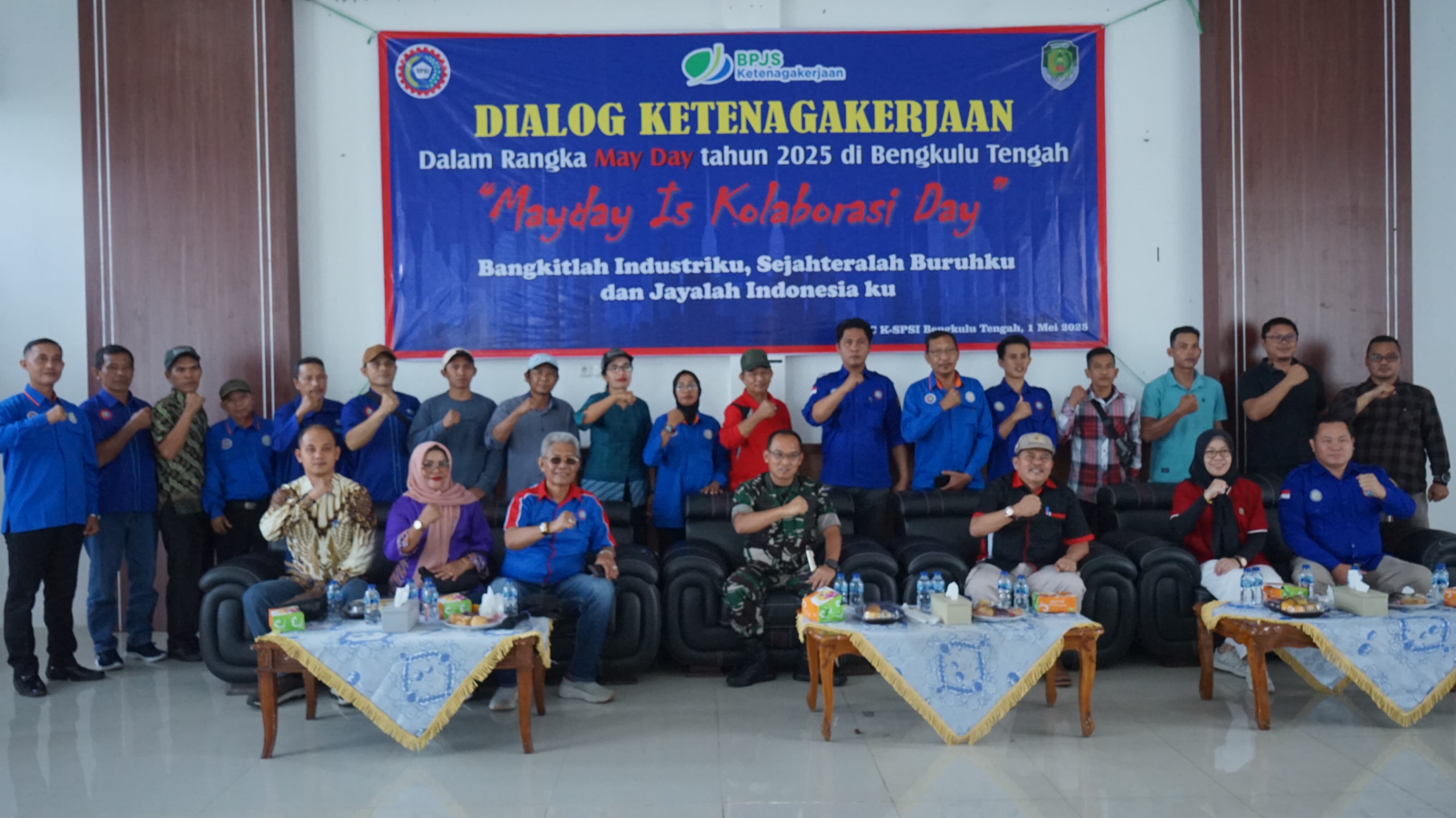 Peringatan May Day 2025 di Bengkulu Tengah Full Senyum dan Tanpa Orasi