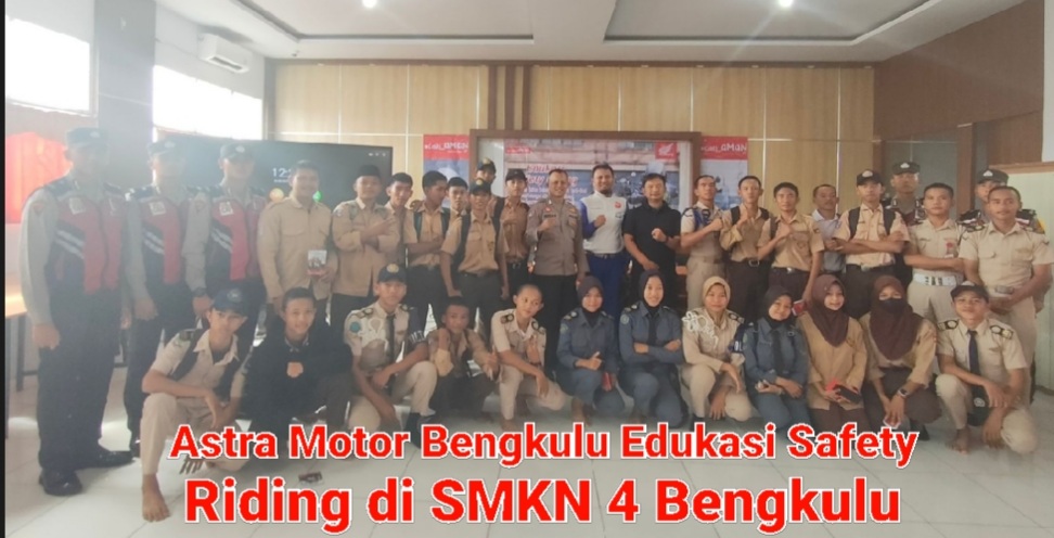 Kampanye Cari Aman, Astra Motor Bengkulu Edukasi Safety Riding di SMKN 4 Bengkulu   