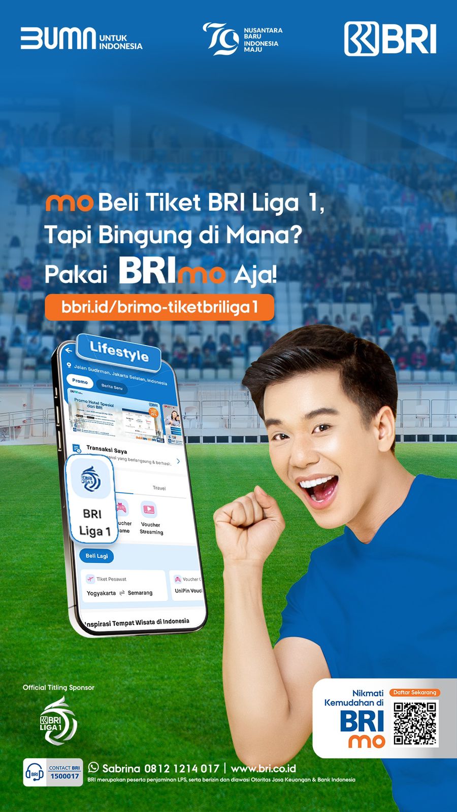 Makin Mudah, Tiket Pertandingan BRI Liga 1 Bisa Dibeli di Super Apps BRImo, Begini Caranya