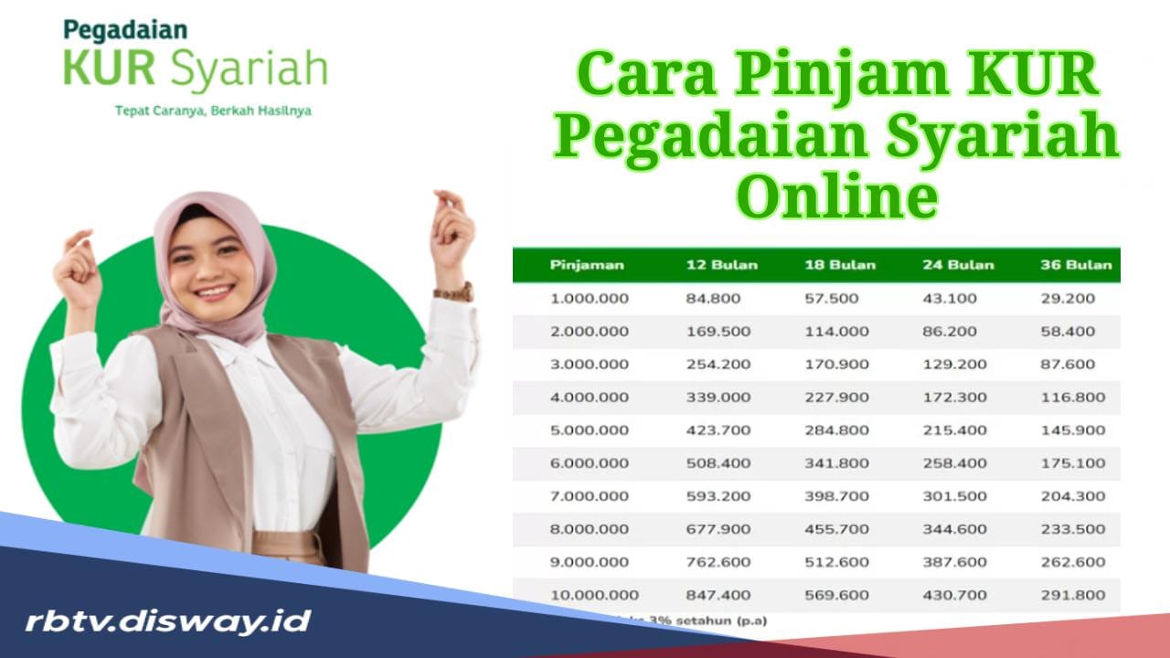 Cara Pengajuan KUR Pegadaian Syariah Secara Online, Simak Tabel Simulasi Angsuran Pinjaman Rp1-10 Juta