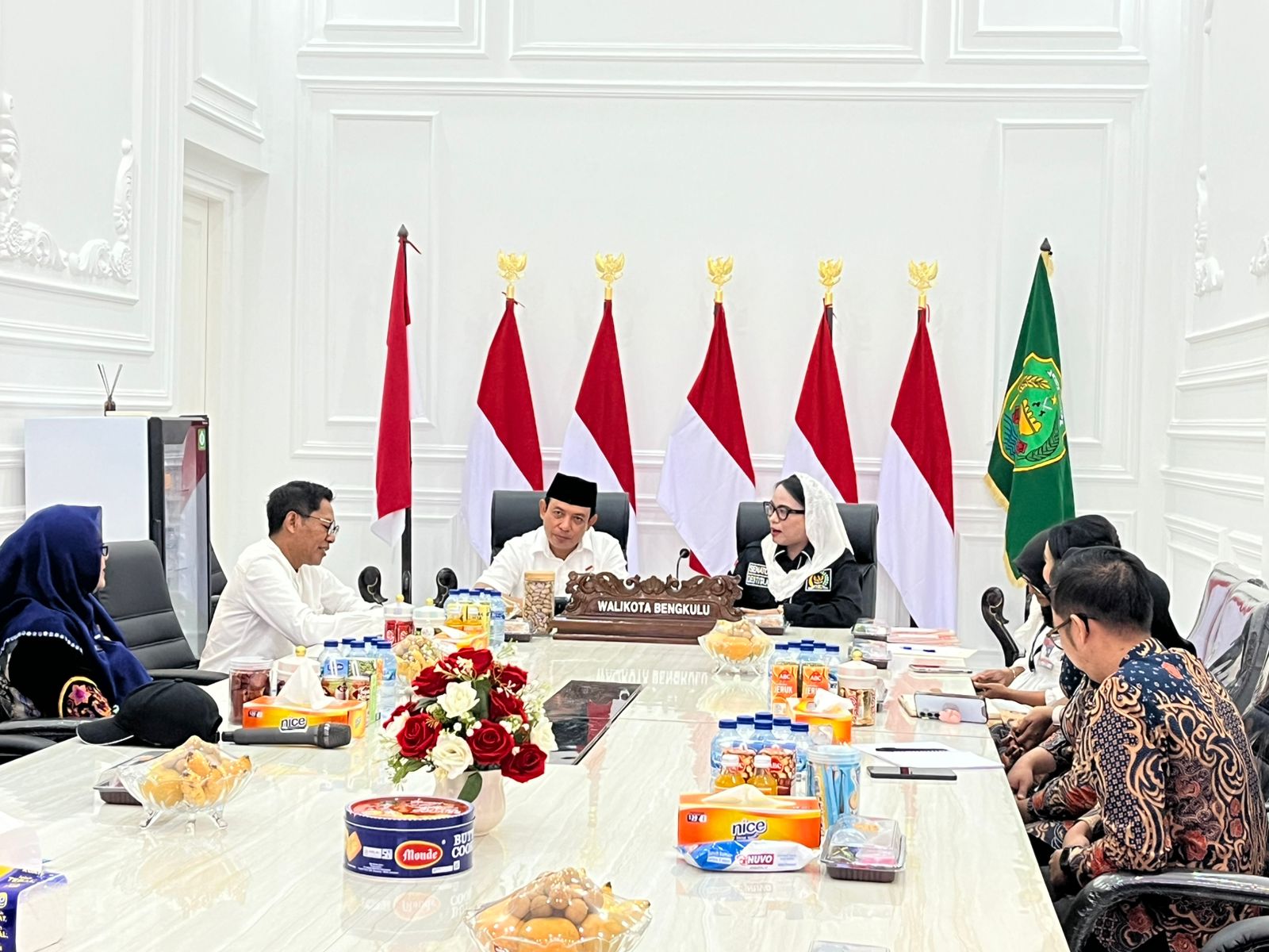 Walikota dan Senator Destita Bertemu Bahas Program MBG di Kota Bengkulu