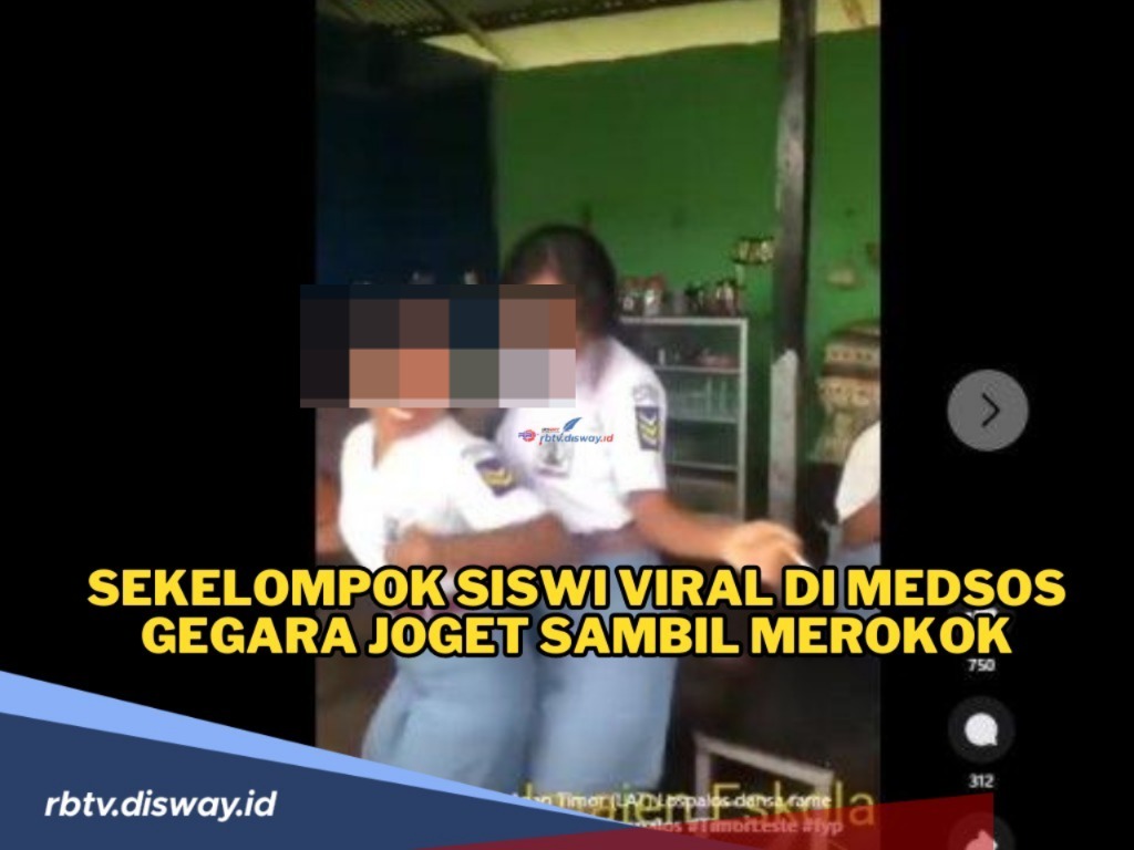 2 Siswi SMA Ini Viral Lantaran Merokok dan Joged dengan Menggunakan Seragam Sekolah