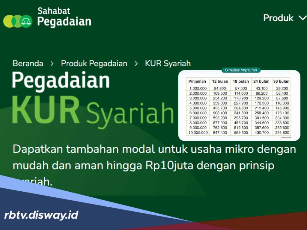 KUR Pegadaian 2025, Ajukan Pinjaman Berbasis Syariah, Ini Syarat dan Caranya