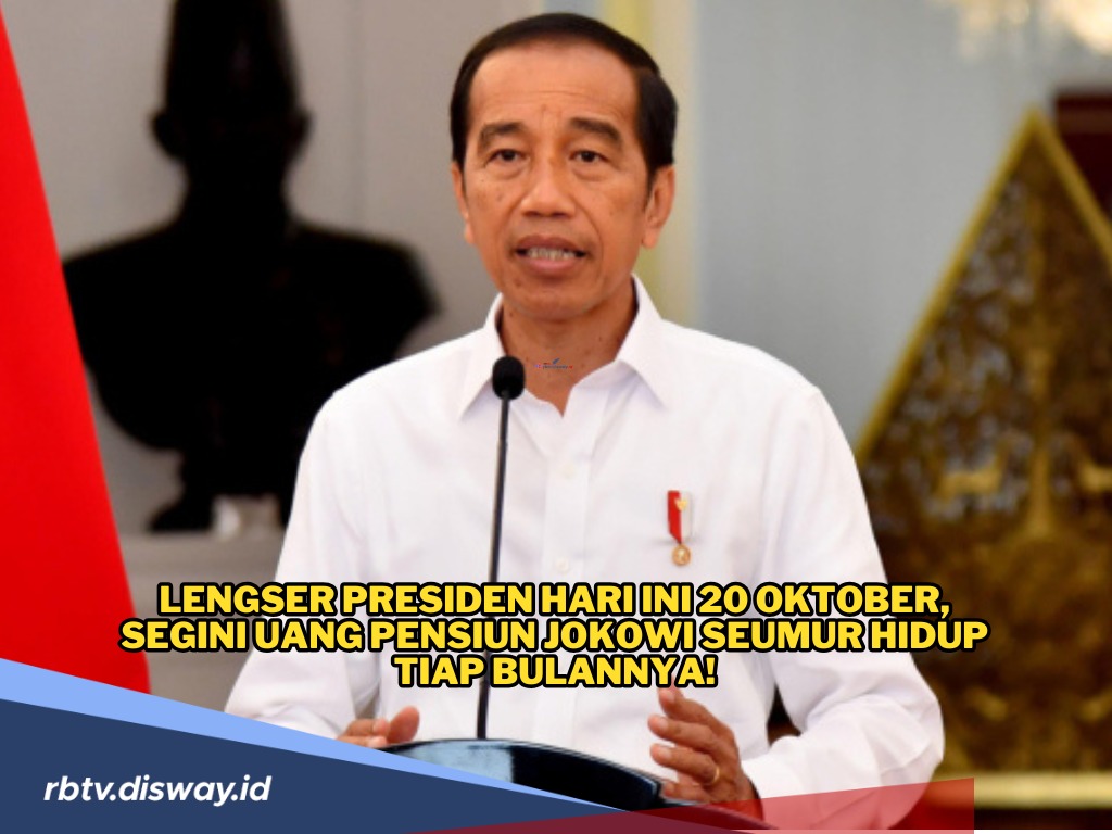 Hari Ini Lengser dari Presiden, Segini Uang Pensiun Jokowi Tiap Bulannya!