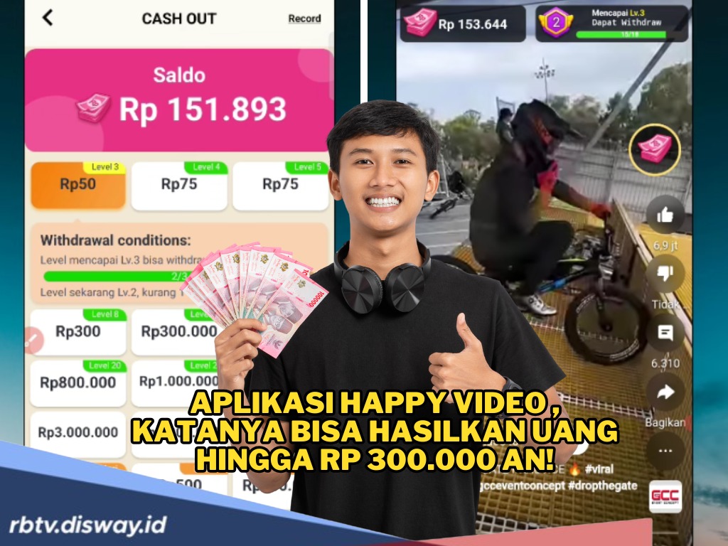Aplikasi Penghasil Uang Happy Video yang Lagi Viral dan Sudah Diunduh 500 Ribu Orang di Play Store