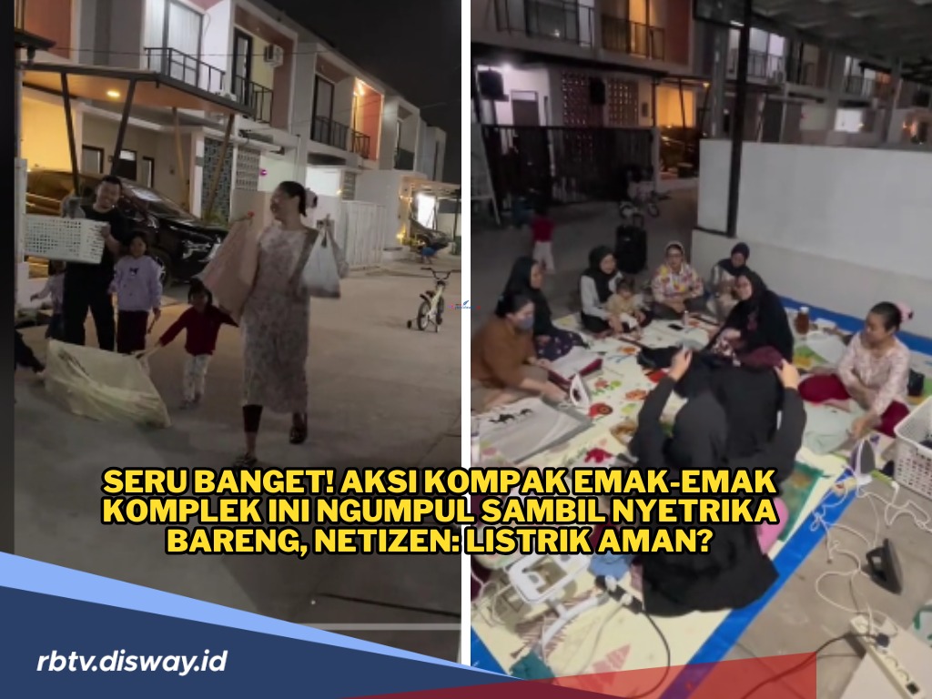 Viral Emak-emak di Komplek Perumahan Ngumpul Bareng Sambil Nyeterika