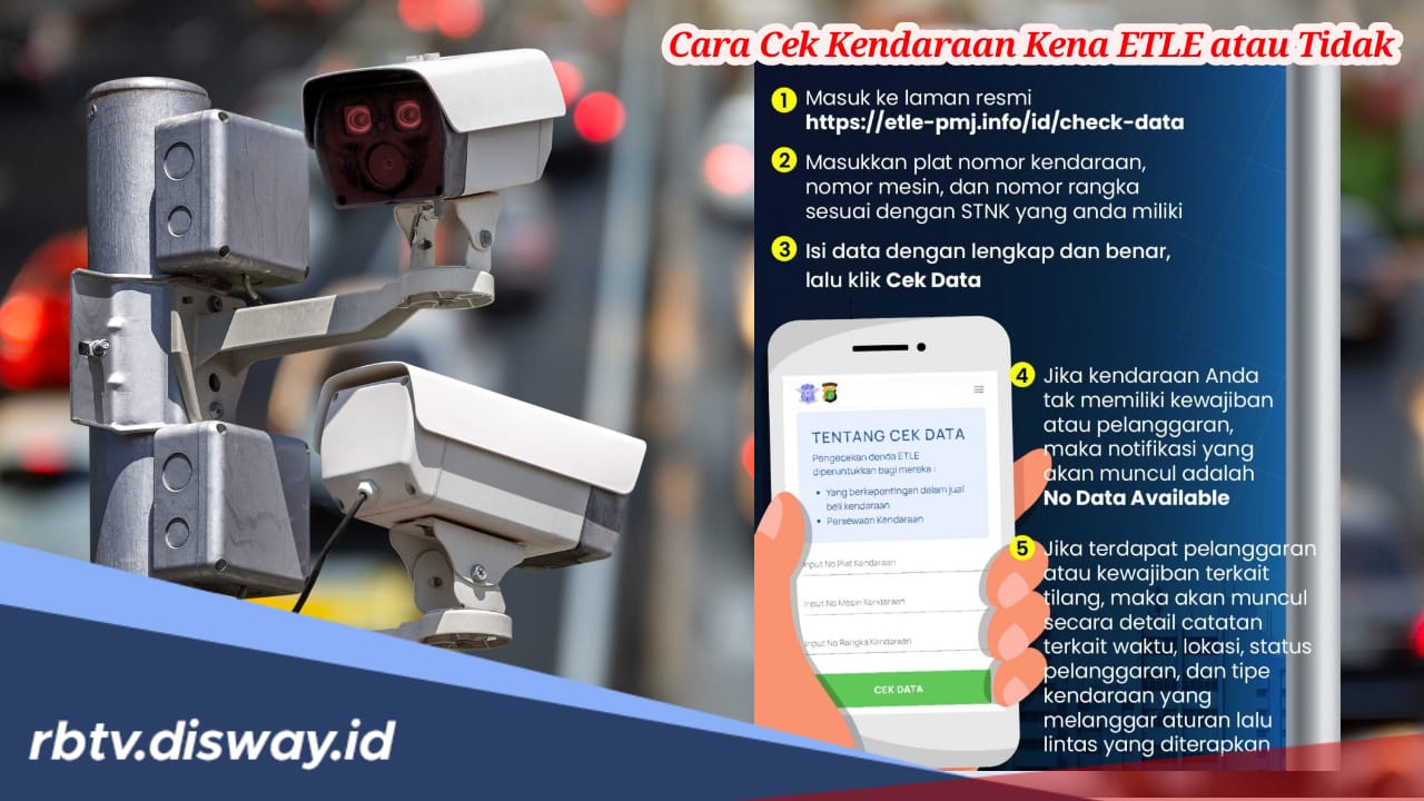 Cara Mudah Cek Kendaraan Kena ETLE atau Tidak, Hitungan Menit Selesai