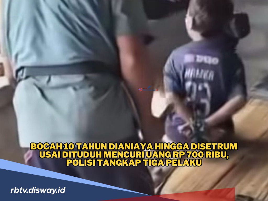 3 dari 4 Pelaku yang Sentrum Bocah 10 Tahun Diringkus Polisi, Korban Dituduh Mencuri Uang Rp 700 Ribu