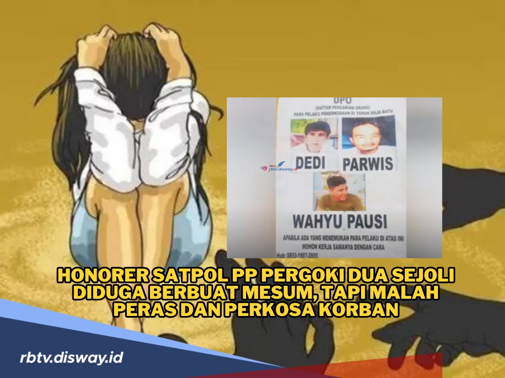 Pergoki Dua Sejoli Diduga Mesum, Honorer Satpol PP Malah Peras dan Perkosa Korban