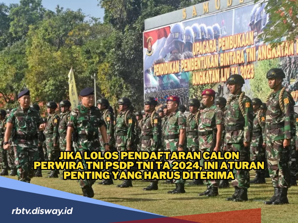 Jika Lolos Pendaftaran Calon Perwira TNI PSDP TA 2024, Ini Aturan Penting yang Harus Diterima