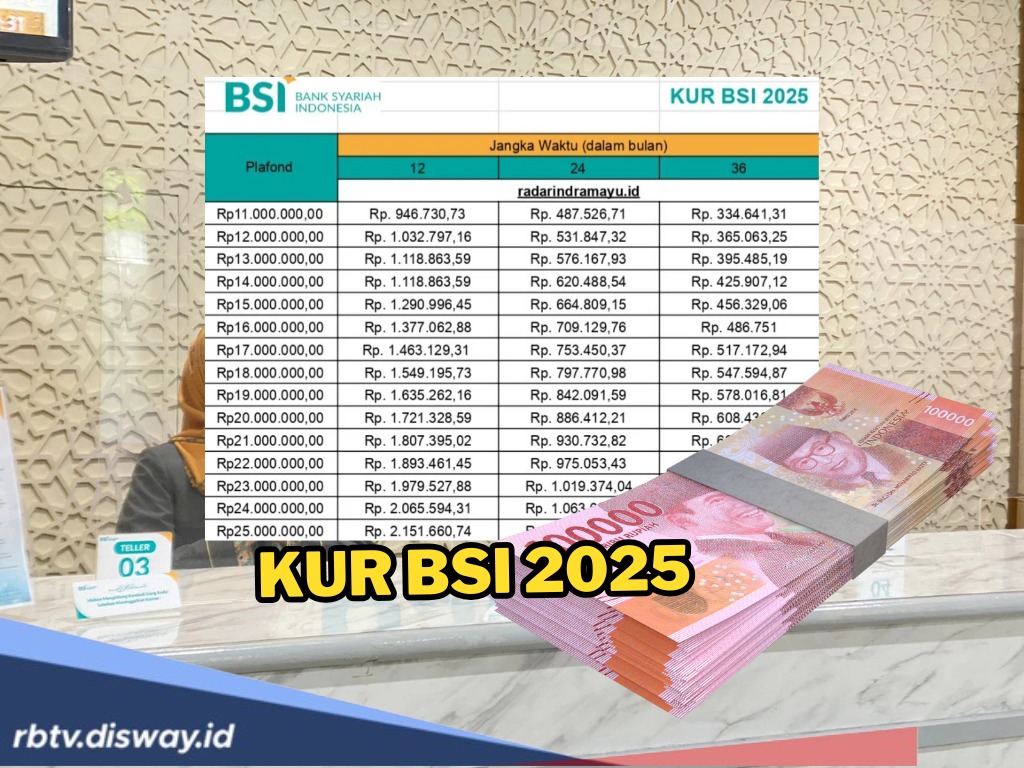 KUR BSI Rp 20 Juta, Pinjaman Anti Riba dan Tenor 36 Bulan, Tertarik Ajukan?